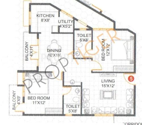 Winning United Daffodils (2BHK+2T (1,150 sq ft) 1150 sq ft)