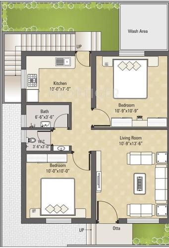 Darshanam Eco Vista (2BHK+2T (775 sq ft) 775 sq ft)