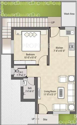 Darshanam Eco Vista (1BHK+1T (600 sq ft) 600 sq ft)