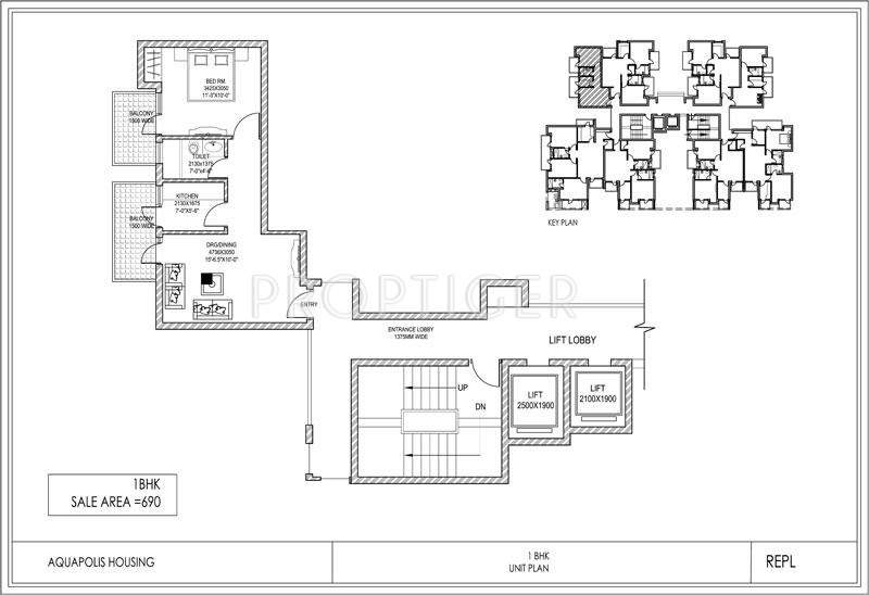 Amandeep Aman Heights (1BHK+1T (690 sq ft) 690 sq ft)