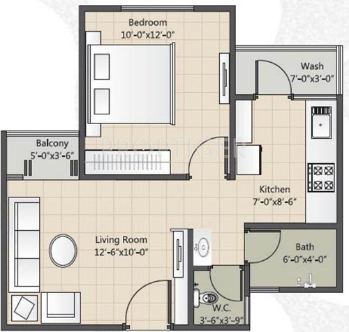 Darshanam Samruddhi (1BHK+2T (700 sq ft) 700 sq ft)