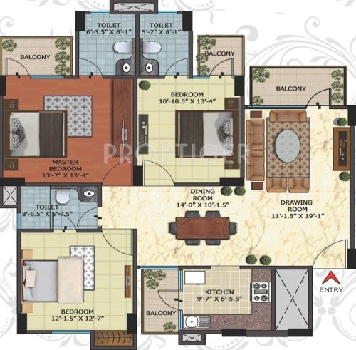Niho Blossom (3BHK+3T (1,666 sq ft) 1666 sq ft) Niho Blossom (3BHK+3T (1,666 sq ft) 1666 sq ft)