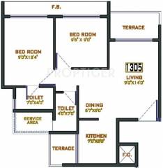 Today Imperia (2BHK+2T (1,305 sq ft) 1305 sq ft) Today Imperia (2BHK+2T (1,305 sq ft) 1305 sq ft)