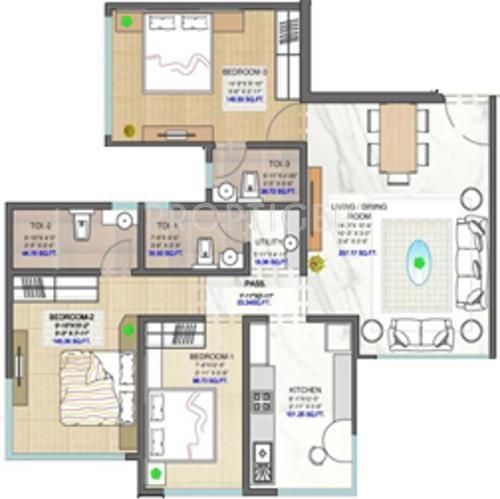 Matoshree Nisarg (3BHK+3T (900 sq ft) 900 sq ft)