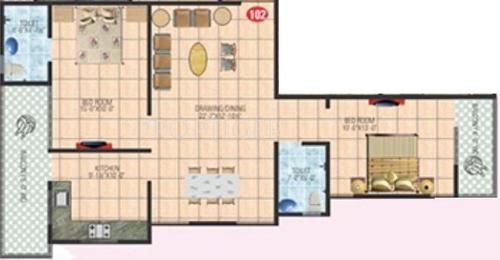 IPG V3 Premium Residential Flats (2BHK+2T (1,198 sq ft) 1198 sq ft)