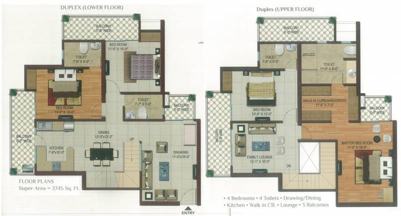 Color Homes (4BHK+4T (2,745 sq ft) 2745 sq ft)