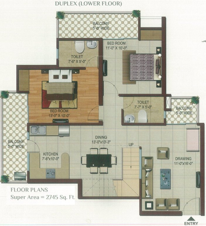 homes Floor Plan Lower Level Duplex Plan