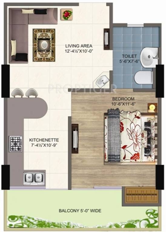 Pacific Hills (1BHK+1T (656 sq ft) 656 sq ft) Pacific Hills (1BHK+1T (656 sq ft) 656 sq ft)