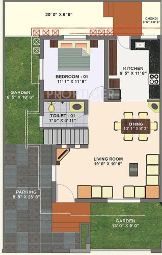 Pratham Vistas (3BHK+2T (1,490 sq ft) 1490 sq ft) Pratham Vistas (3BHK+2T (1,490 sq ft) 1490 sq ft)