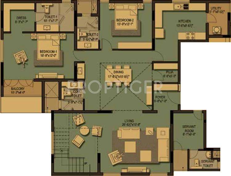 Akshaya 36 Carat (5BHK+7T (5,588 sq ft) + Study Room 5588 sq ft)