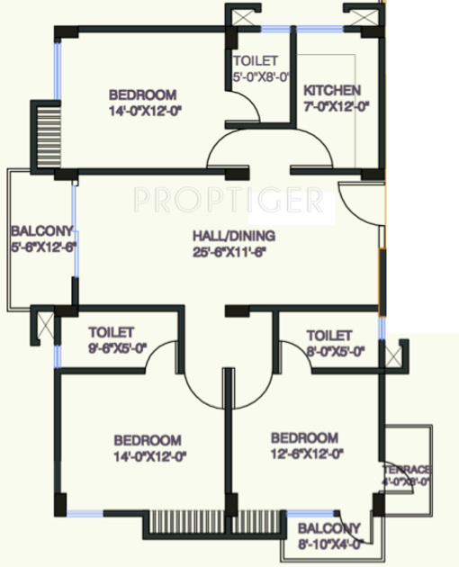 Uttarayan Prestige (3BHK+3T (1,600 sq ft) 1600 sq ft) Uttarayan Prestige (3BHK+3T (1,600 sq ft) 1600 sq ft)