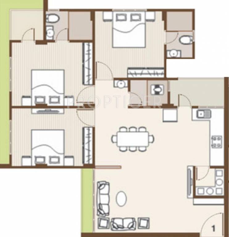 Shreepad Antillia (3BHK+3T (1,885 sq ft) 1885 sq ft) Shreepad Antillia (3BHK+3T (1,885 sq ft) 1885 sq ft)