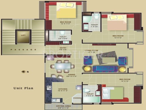 Othello Arham Apartment (3BHK+3T (1,738 sq ft) 1738 sq ft) Othello Arham Apartment (3BHK+3T (1,738 sq ft) 1738 sq ft)