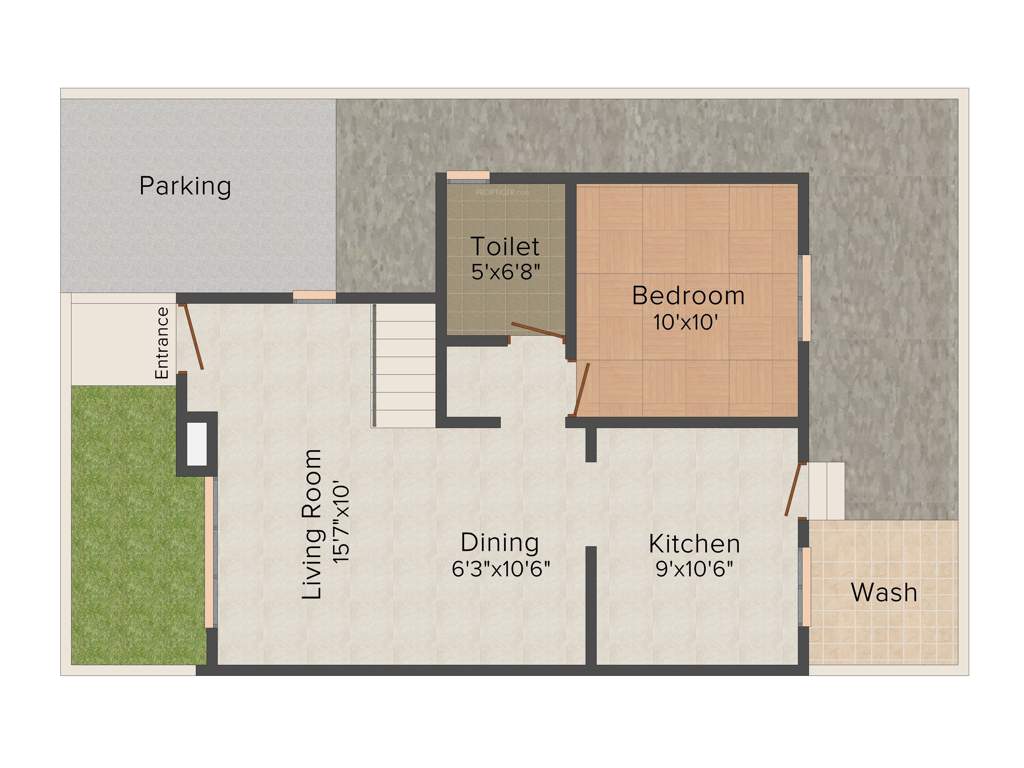 Aatmiya Kanha Residency (3BHK+3T (1,577 sq ft) 1577 sq ft)