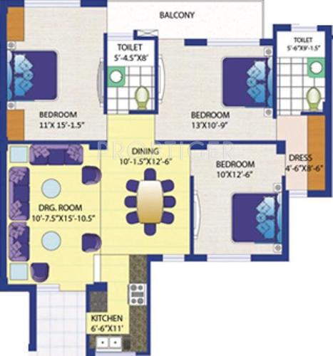 Motia Heights (3BHK+2T (1,381 sq ft) 1381 sq ft) Motia Heights (3BHK+2T (1,381 sq ft) 1381 sq ft)