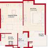 Bajwa Developers Unique Towers Aujla Floor Plan (1BHK+1T)