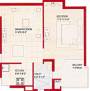 Floor Plan (1BHK+1T) Bajwa Developers Unique Towers Aujla Floor Plan (1BHK+1T)