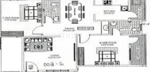 Balaji Sri Balaji Residency (2BHK+2T (1,054 sq ft) 1054 sq ft)