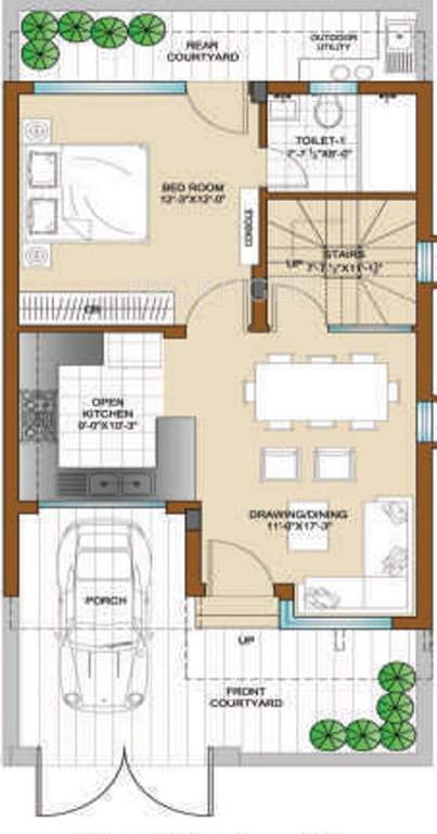Bajwa Sunny Villas (3BHK+3T (990 sq ft) 990 sq ft)