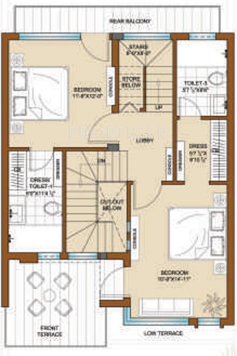 Bajwa Sunny Villas (3BHK+3T (1,260 sq ft) 1260 sq ft)