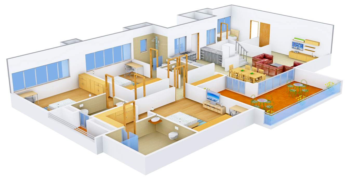 Marvel Bounty II (3BHK+4T (3,879.96 sq ft) + Servant Room 3879.96 sq ft)