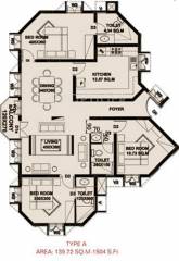 Holiday Grandeur (3BHK+2T (1,504 sq ft) 1504 sq ft)