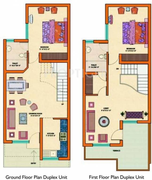 First Floor Plan gulmohar city extension villas Floor Plan First Floor Plan