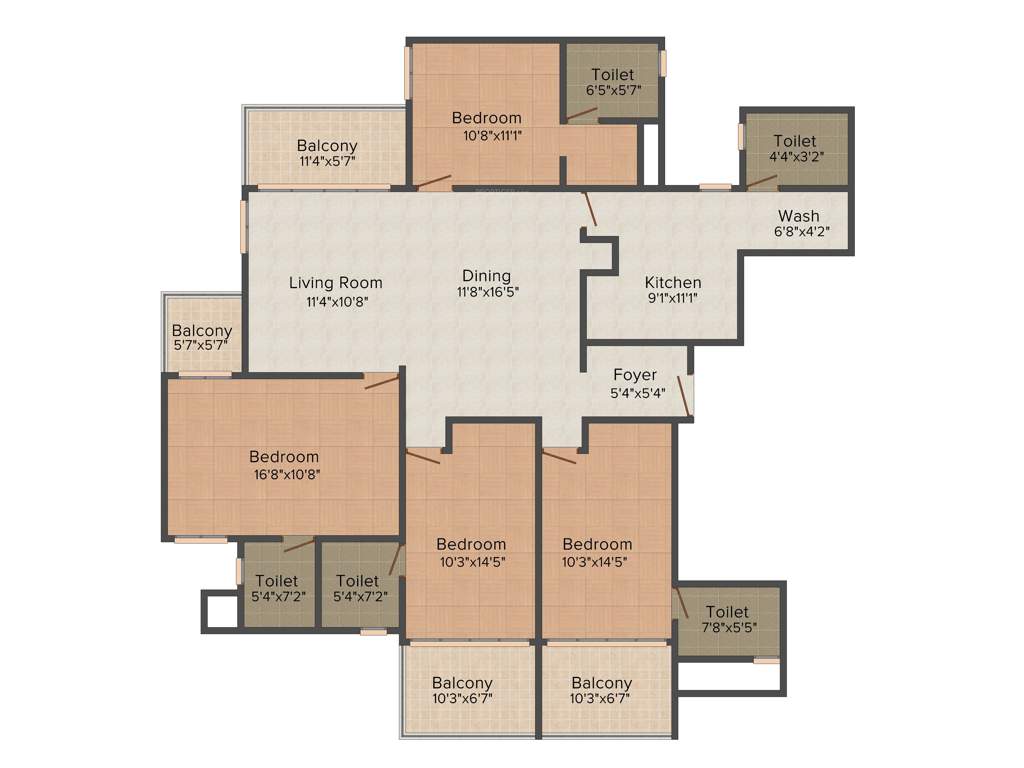 Holiday Bay Castle (4BHK+4T (2,078 sq ft) 2078 sq ft)