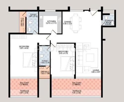 Sardesai Mayflower Enclave (2BHK+2T (1,852 sq ft) 1852 sq ft)
