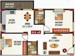 Sriven Exotica (2BHK+2T (924 sq ft) 924 sq ft) Sriven Exotica (2BHK+2T (924 sq ft) 924 sq ft)