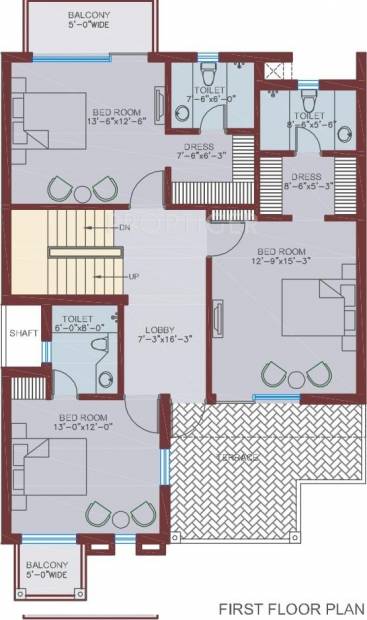 Ansal The Fernhill Villa (5BHK+7T (5,050 sq ft)   Study Room 5050 sq ft)