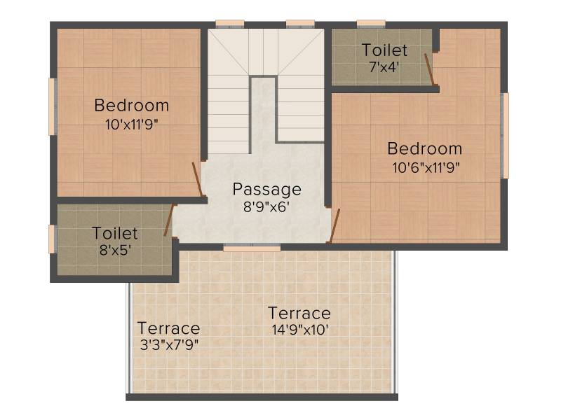 Montag Greens Villas (3BHK+3T (2,550 sq ft) 2550 sq ft)