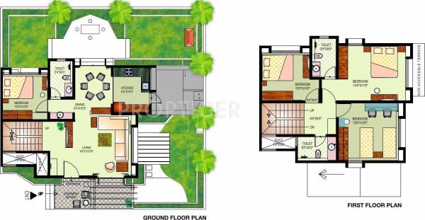 Belvalkar Solacia Villa Floor Plan (4BHK+3T)