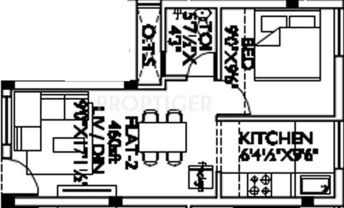 Rahul Mahalakshmi Enclave (1BHK+1T (470 sq ft) 470 sq ft)