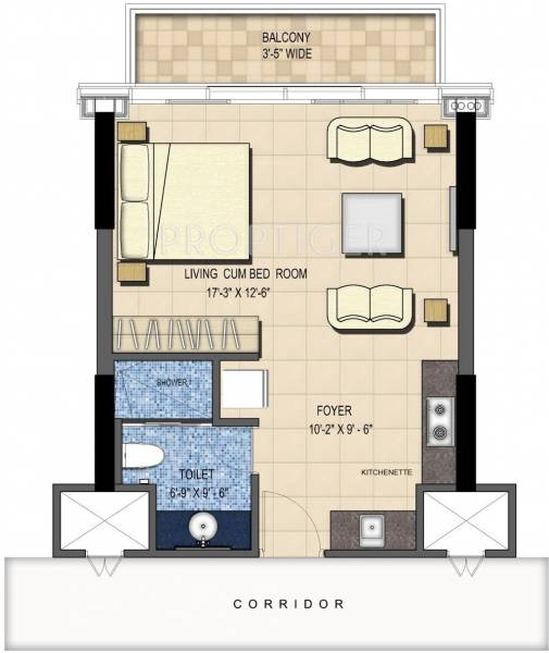 floorPlan of M3M One Key Resiments