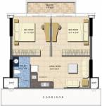 floorPlan of M3M One Key Resiments