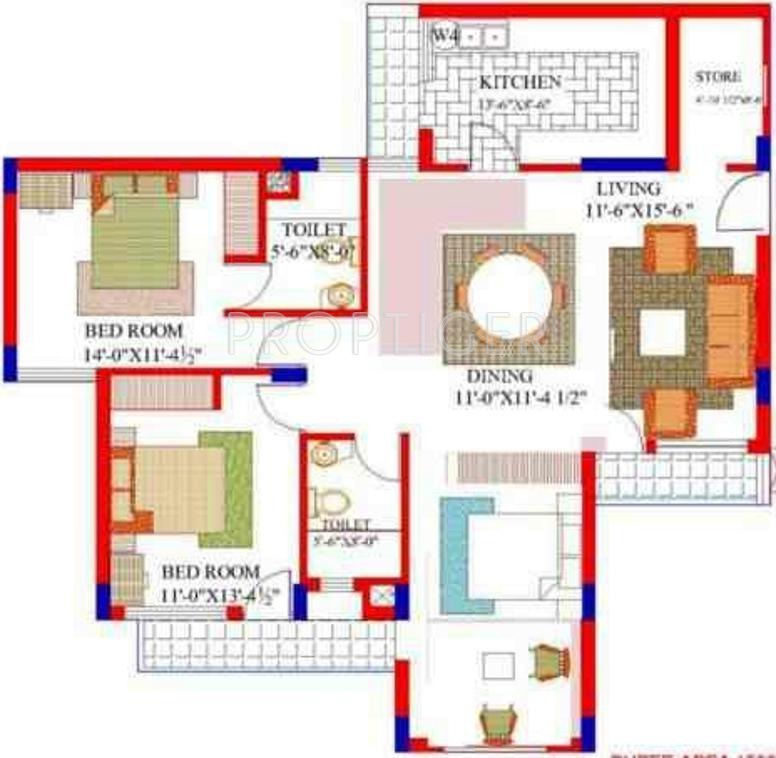 Marvel Acme Heights (3BHK+2T (1,528 sq ft) 1528 sq ft) Marvel Acme Heights (3BHK+2T (1,528 sq ft) 1528 sq ft)