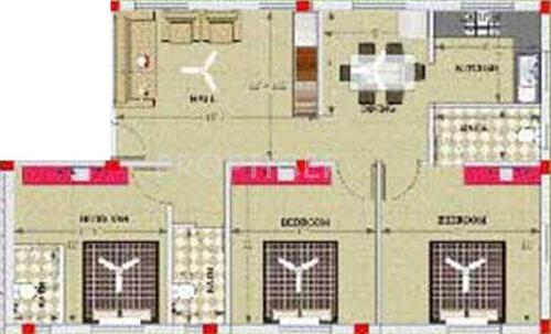 LJC Builders And Promoters Sharan Enclave (3BHK+3T (1,128 sq ft) 1128 sq ft)