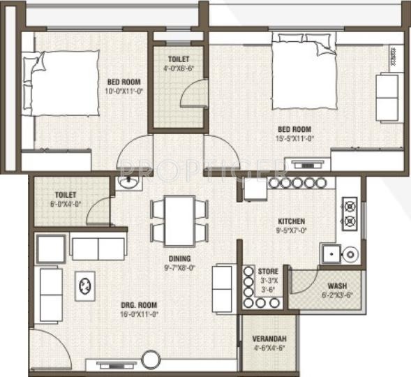 Gopalanand Residency (2BHK+2T (1,188 sq ft) 1188 sq ft) Gopalanand Residency (2BHK+2T (1,188 sq ft) 1188 sq ft)