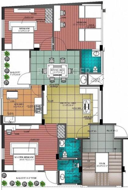 SVT Divine Homes II (3BHK+3T (1,474 sq ft) 1474 sq ft)