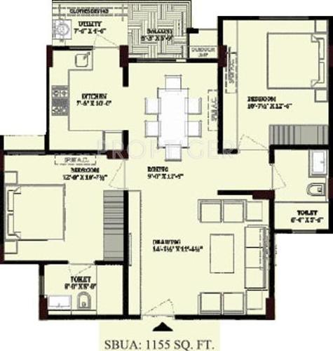 Mahima Regent Park (2BHK+2T (1,155 sq ft) 1155 sq ft) Mahima Regent Park (2BHK+2T (1,155 sq ft) 1155 sq ft)