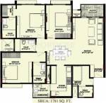 Mahima Regent Park (3BHK+2T (1,781 sq ft) 1781 sq ft)