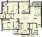 Mahima Regent Park (3BHK+3T (1,996 sq ft) 1996 sq ft)