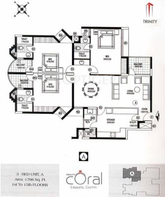 Trinity Coral (3BHK+3T (1,766 sq ft) 1766 sq ft) Trinity Coral (3BHK+3T (1,766 sq ft) 1766 sq ft)