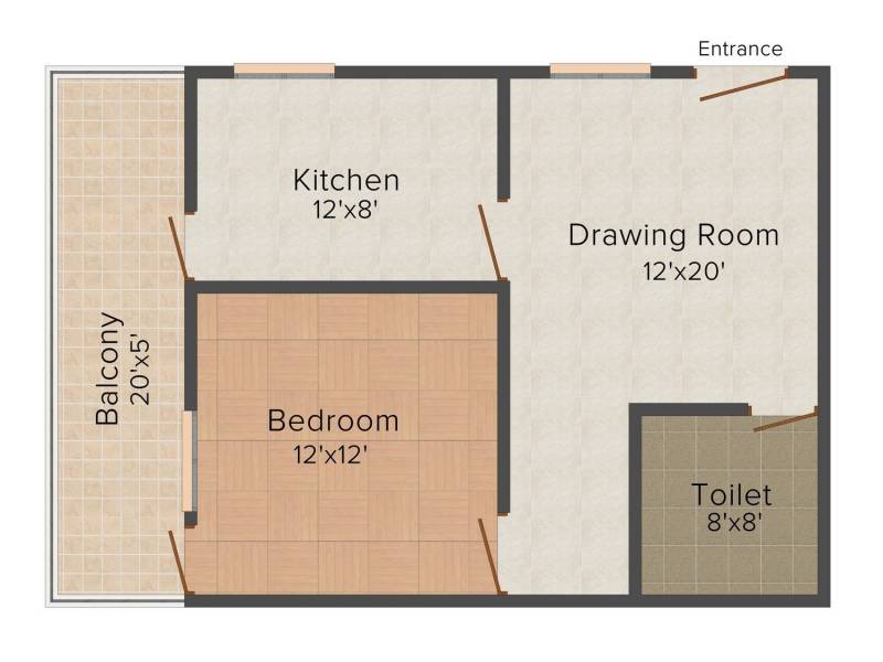 Ashi Comfort Residency (1BHK+1T (550 sq ft) 550 sq ft)