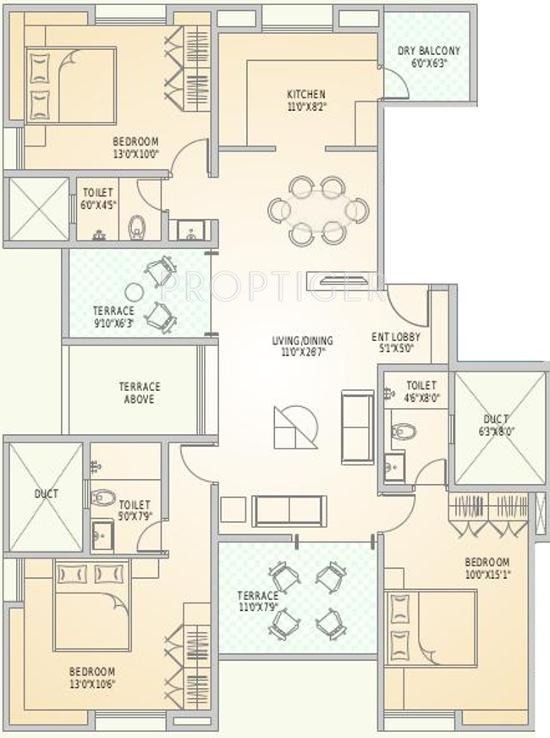 Alliance Chitralekha (3BHK+3T (1,426 sq ft) 1426 sq ft) Alliance Chitralekha (3BHK+3T (1,426 sq ft) 1426 sq ft)