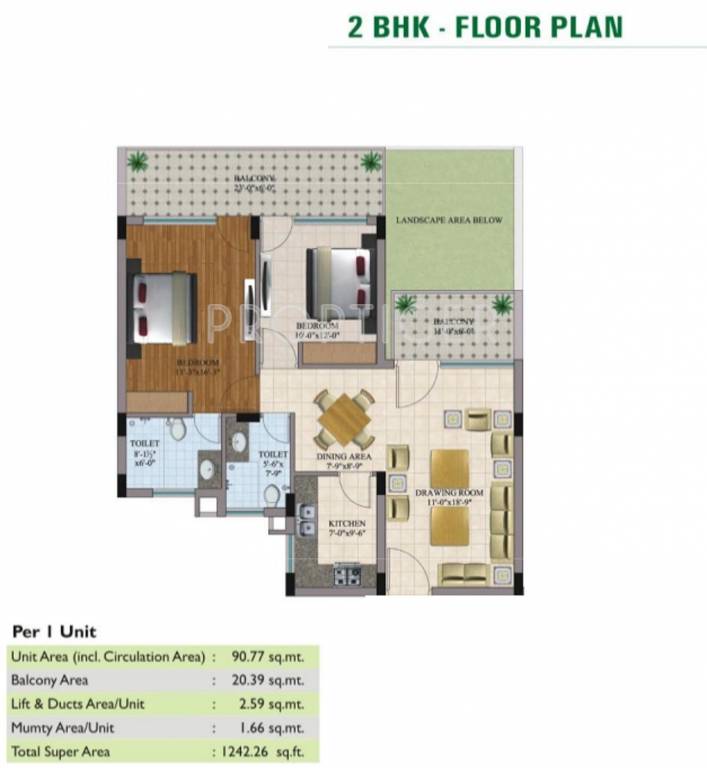 Skyhigh Prime Residency (2BHK+2T (1,242 sq ft) 1242 sq ft) Skyhigh Prime Residency (2BHK+2T (1,242 sq ft) 1242 sq ft)