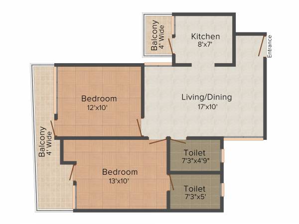 RAS Ras Residency (2BHK+2T (975 sq ft) 975 sq ft) RAS Ras Residency (2BHK+2T (975 sq ft) 975 sq ft)