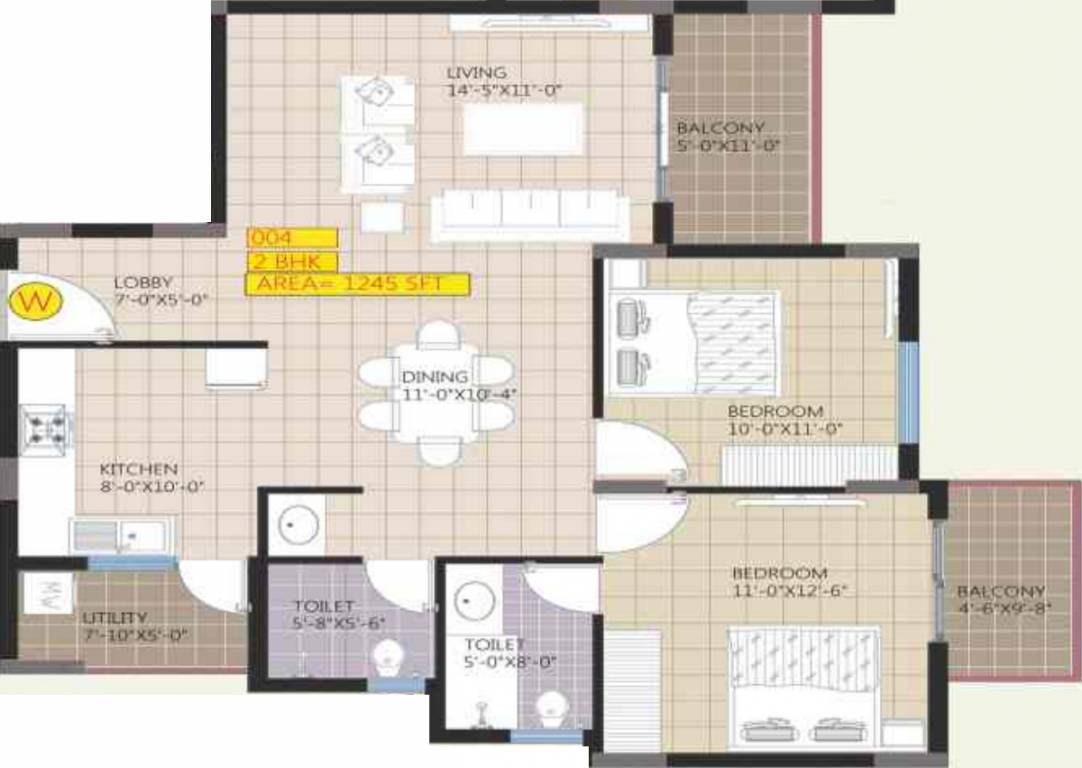 Raja Housing Ritz Avenue (2BHK+2T (1,245 sq ft) 1245 sq ft) Raja Housing Ritz Avenue (2BHK+2T (1,245 sq ft) 1245 sq ft)