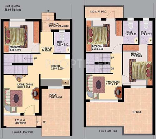 Raj Sairaj Park (3BHK+3T (1,360 sq ft) 1360 sq ft)